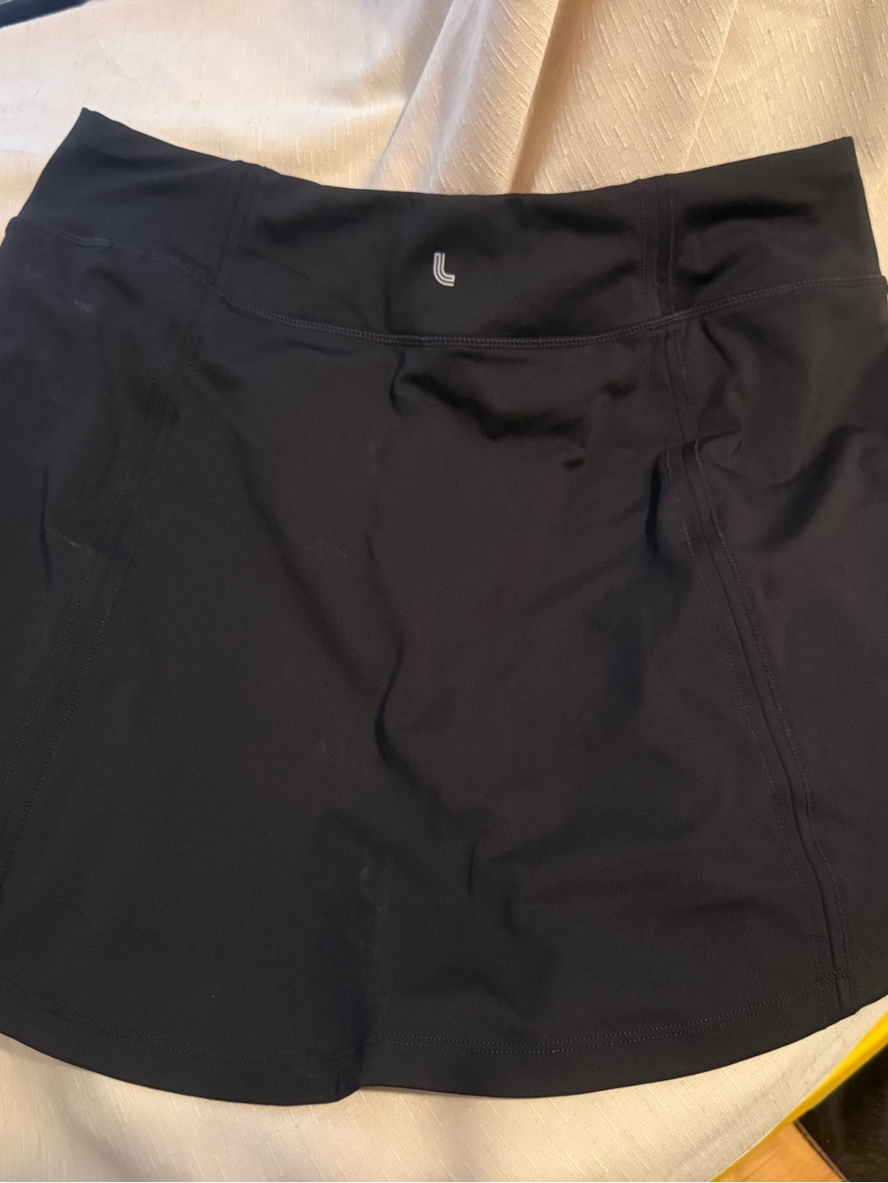 Lole Black Athletic Skort with Subtle Logo